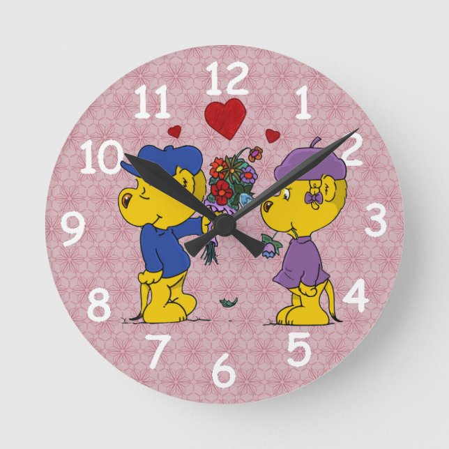 Reloj redondo de Ferald y Sahsha Ferret (Anverso)