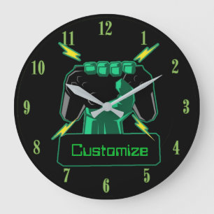 Reloj redondo de juego de poder personalizado