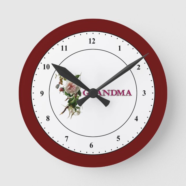 Reloj redondo de la abuela Rosa antiguo (Anverso)