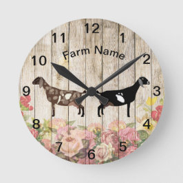 Reloj redondo de la granja lechera nubia personali