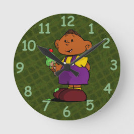 Reloj redondo de leva corto