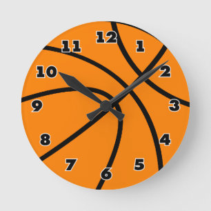Reloj redondo de los deportes con diseño del
