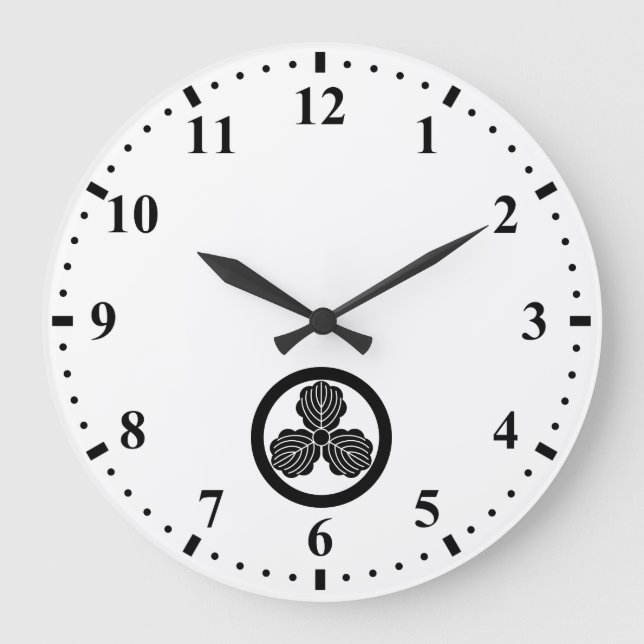 RELOJ REDONDO GRANDE 丸に三つ柏 (Anverso)