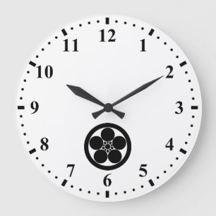RELOJ REDONDO GRANDE 丸に梅鉢