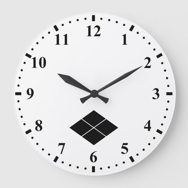 RELOJ REDONDO GRANDE 武田菱 (Anverso)