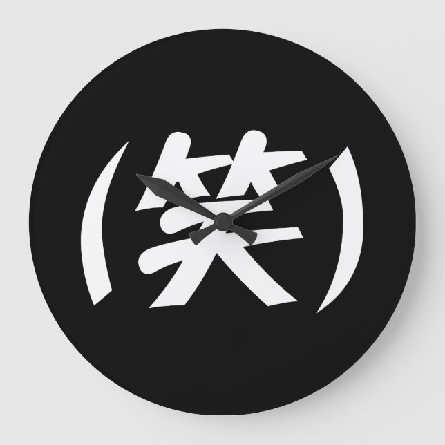 Reloj Redondo Grande (笑) Jerga japonesa LOL (Anverso)