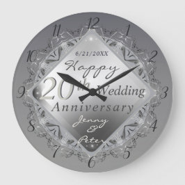 Reloj Redondo Grande 10,11,20,25,70 Aniversario Boda