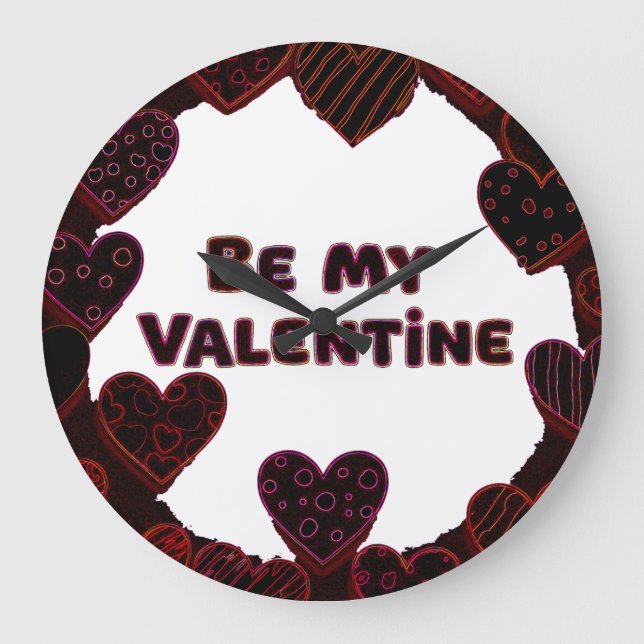 RELOJ REDONDO GRANDE 14 DE FEBRERO (Anverso)