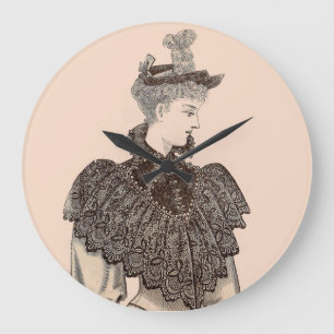 Reloj Redondo Grande 1897 Victorian woman