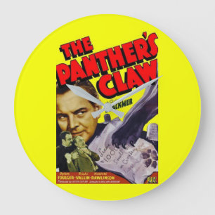 Reloj Redondo Grande 1942 poster de cine The Panther's Claw