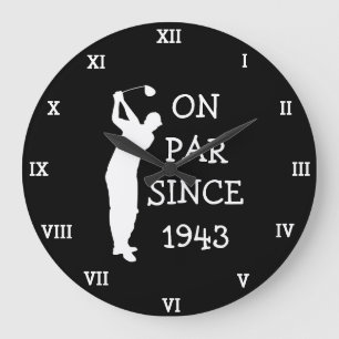 Reloj Redondo Grande 1943 Cumpleaños 80 gracioso Setenty Par