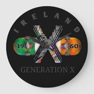 Reloj Redondo Grande 1960s Generation X Ireland Skateboard