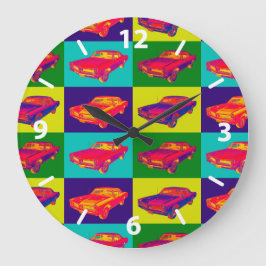 Reloj Redondo Grande 1966 Pontiac Lemans Arte Pop del Coche