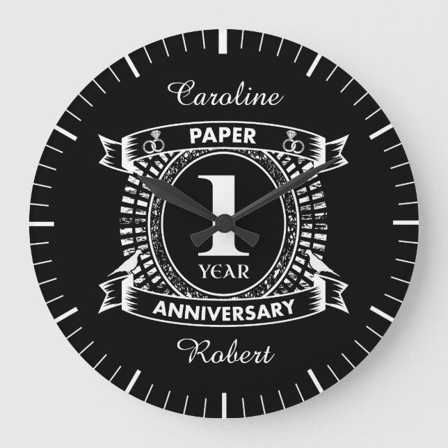 Reloj Redondo Grande 1.ᵉʳ boda escudo afligido (Anverso)