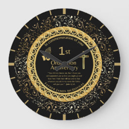 Reloj Redondo Grande 1.ᵉʳ Sacerdote del Aniversario de la Ordenación PE