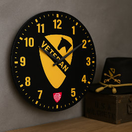 Reloj Redondo Grande 1st Cavalry Division "First Team" Tribute