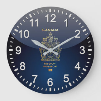 Reloj Redondo Grande [200] Cobertura de pasaporte canadiense