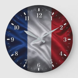 Reloj Redondo Grande 2026 France Flag Watch