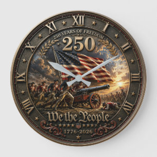 Reloj Redondo Grande 250 Years of Freedom We the People Patriotic