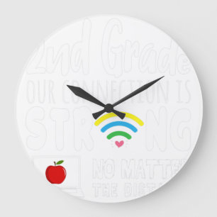 Reloj Redondo Grande 2nd Grade Connection Strong No Matter Distance Wif