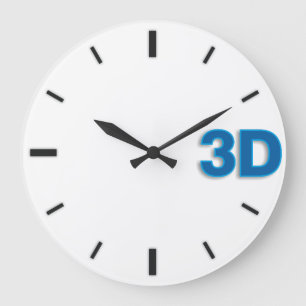 Reloj Redondo Grande 3D O'Clock 2-B1.