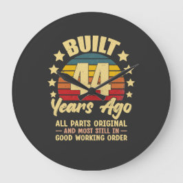 Reloj Redondo Grande 44 Years Ago All Parts Original 44th Birthday 