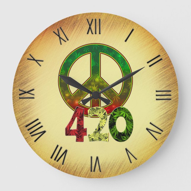 Reloj Redondo Grande 4 20 Paz (Anverso)