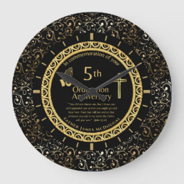 Reloj Redondo Grande 5.º Sacerdote del Aniversario de la Ordenación PER