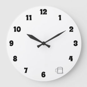 Reloj Redondo Grande 5 en punto en alguna parte registran