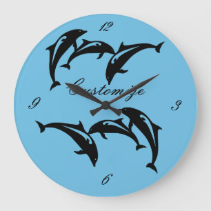 Reloj Redondo Grande 6 Propoises Saltantes Thunder_Cove