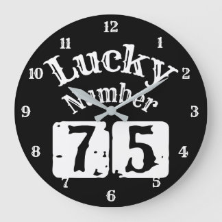 Reloj Redondo Grande 75 - Lucky Number 75 Luck