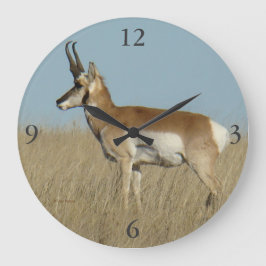 Reloj Redondo Grande A46 Pronghorn Antelope