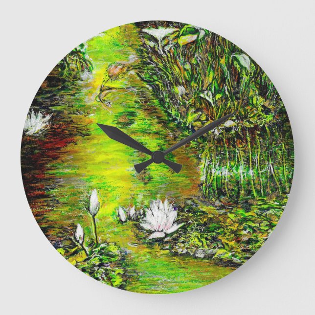 Reloj Redondo Grande A Pond with Unpure Thoughts (Anverso)