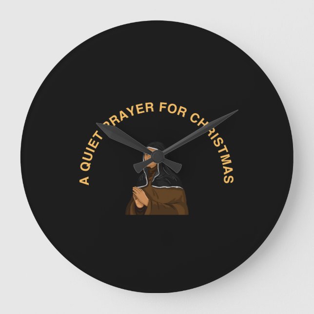 RELOJ REDONDO GRANDE A QUIET PRAYER FOR CHRISTMAS (Anverso)