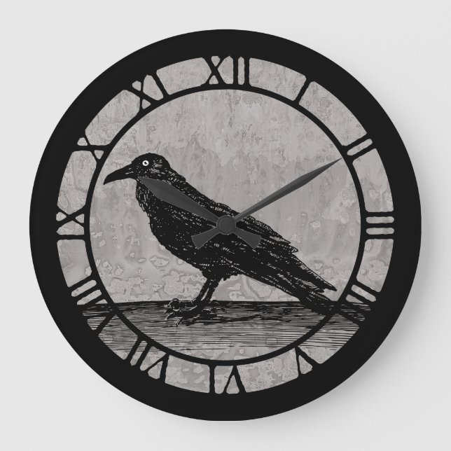 Reloj Redondo Grande A Raven (Anverso)