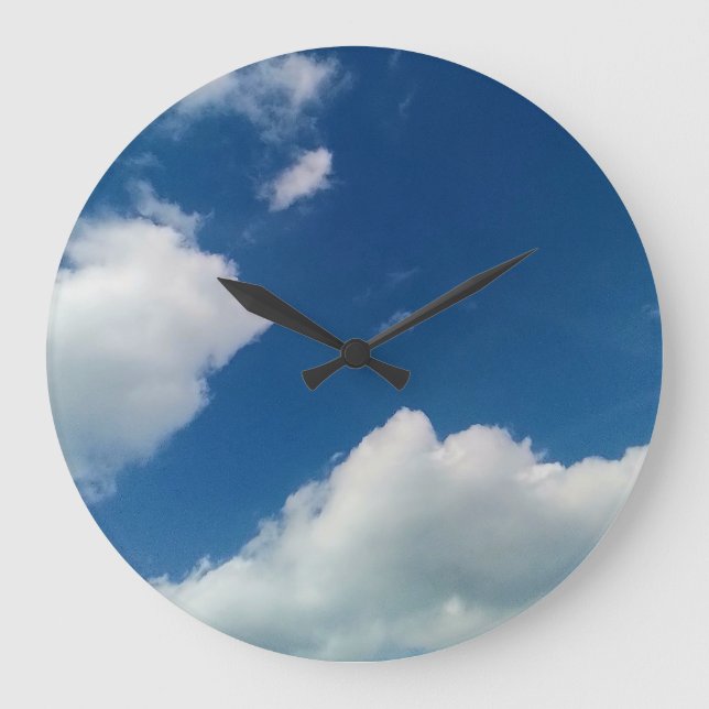 Reloj Redondo Grande A softness to the clouds (Anverso)