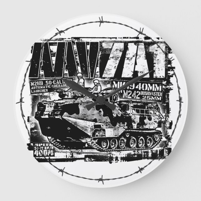 Reloj Redondo Grande AAV-7A1 Large Clock Acrylic Wall Clock (Anverso)