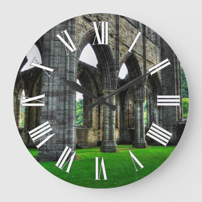 Reloj Redondo Grande Abadía de Tintern, Monasterio Cisterciense, Gales (Anverso)