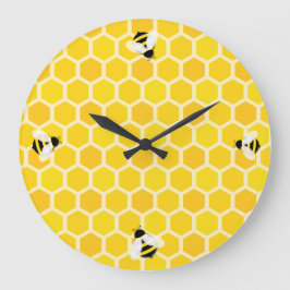 Reloj Redondo Grande Abeja bulliciosa