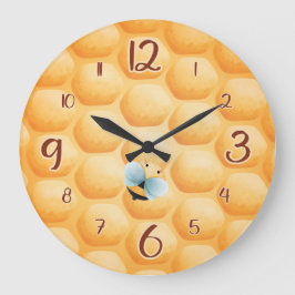 Reloj Redondo Grande Abeja linda 24 horas al día