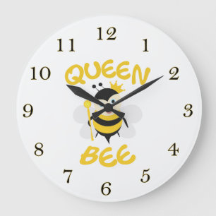 Reloj Redondo Grande Abeja reina
