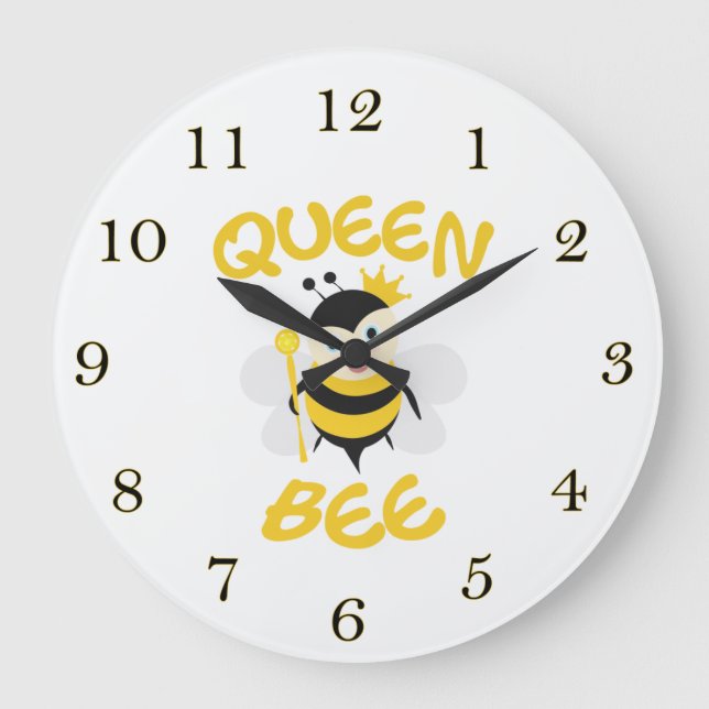Reloj Redondo Grande Abeja reina (Anverso)