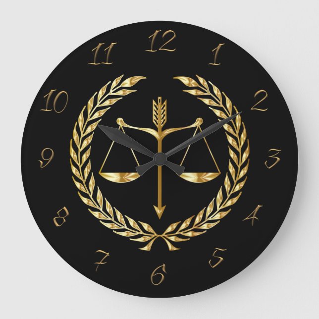 Reloj Redondo Grande Abogado (Anverso)