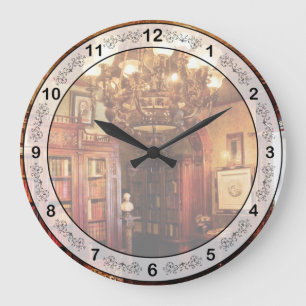 Reloj Redondo Grande Abogado - En la Biblioteca