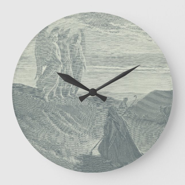 Reloj Redondo Grande Abraham y los tres ángeles (Anverso)