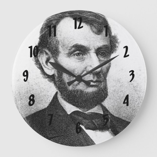 Reloj Redondo Grande Abrahan Lincoln (Anverso)