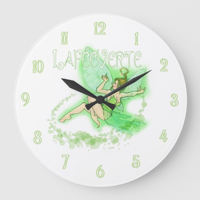 Reloj Redondo Grande Absinthe Fairy 2 (Anverso)