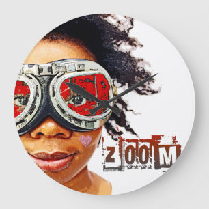 Reloj Redondo Grande Absolutely Cool Zoom Wall Clock!