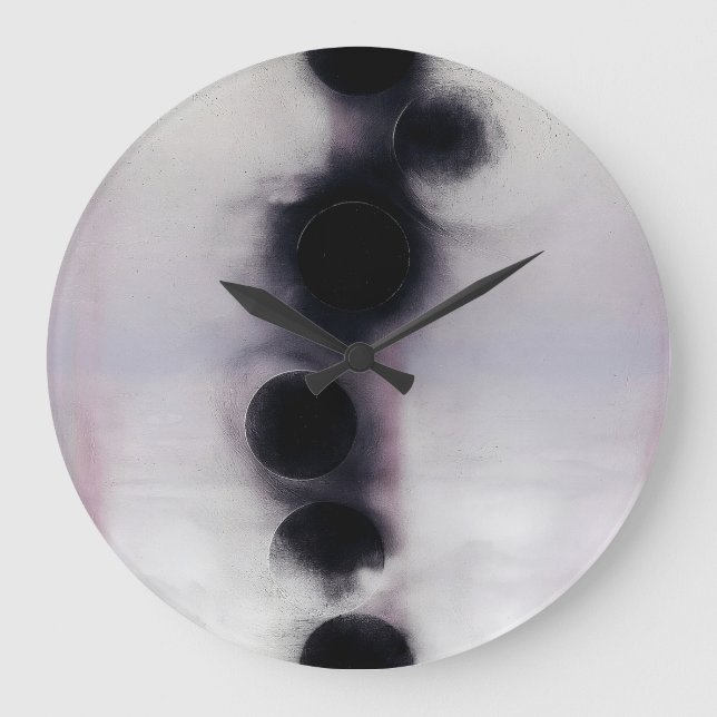 Reloj Redondo Grande Abstracción Órbita Rubor (Anverso)