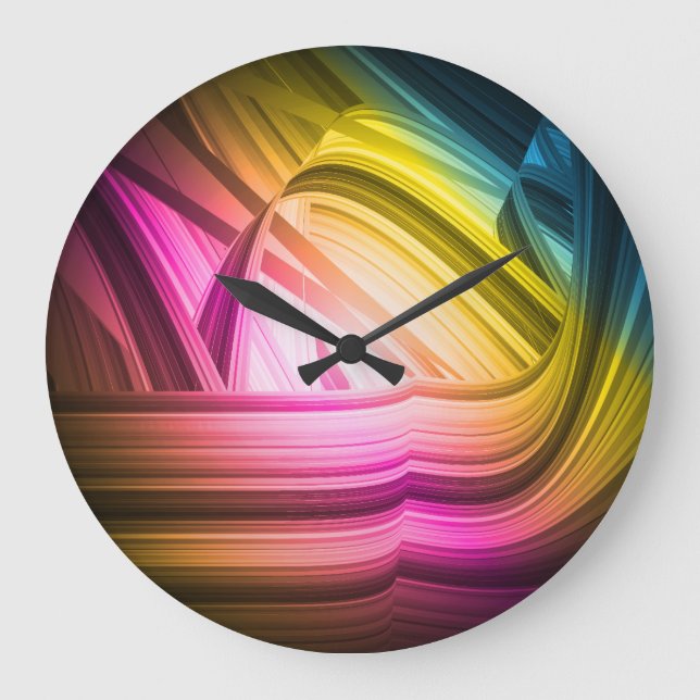 Reloj Redondo Grande Abstract Art 10 Clock (Anverso)